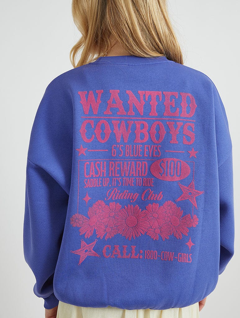 Wanted Cowboys Sweatshirt Hoodies & Sweatshirts Skinnydip London