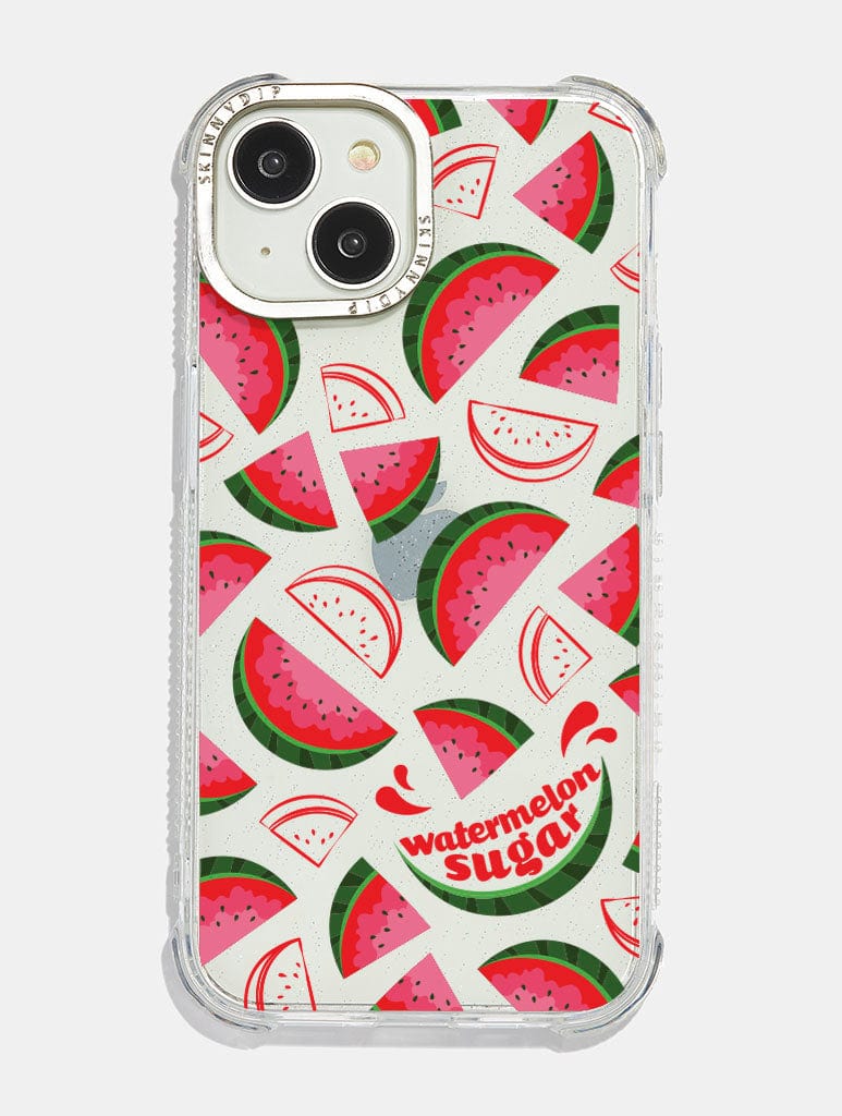 Watermelon Sugar Glitter Shock iPhone Case Phone Cases Skinnydip London