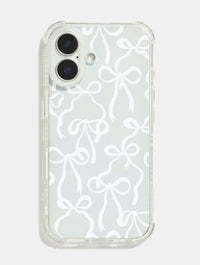 White Bows Shock iPhone Case Phone Cases Skinnydip London