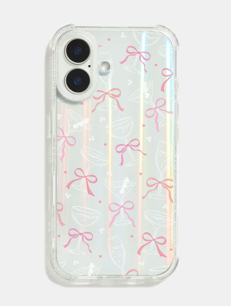 White Cocktail Bows Shock iPhone Case Phone Cases Skinnydip London