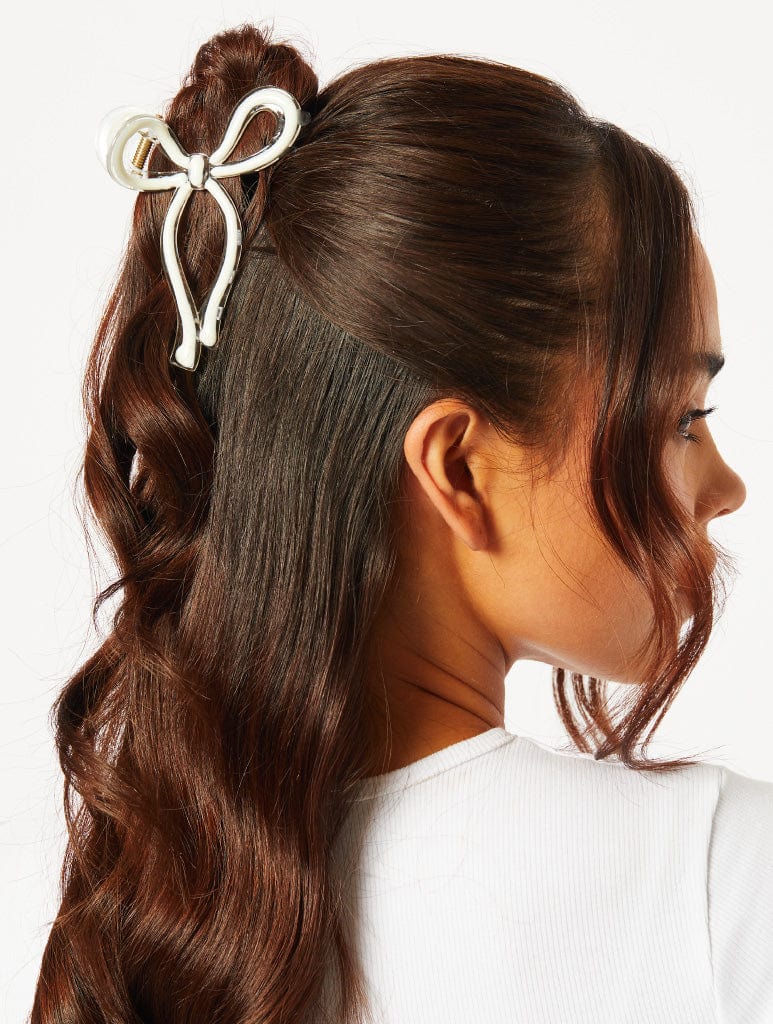 White Hair Bow Clip Gift Sets Skinnydip London
