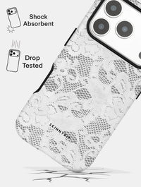 White Lace Ultra Protective iPhone Case Phone Cases Skinnydip London