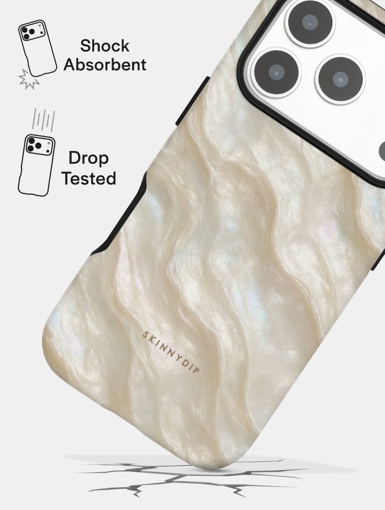White Pearl Ultra Protective iPhone Case Phone Cases Skinnydip London