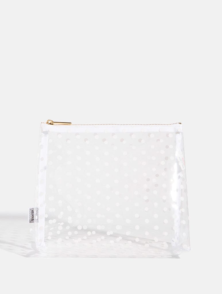 White Polka Dot Wash Bag Makeup Bags & Wash Bags Skinnydip London