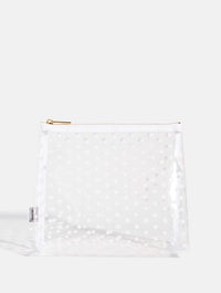 White Polka Dot Wash Bag Makeup Bags & Wash Bags Skinnydip London