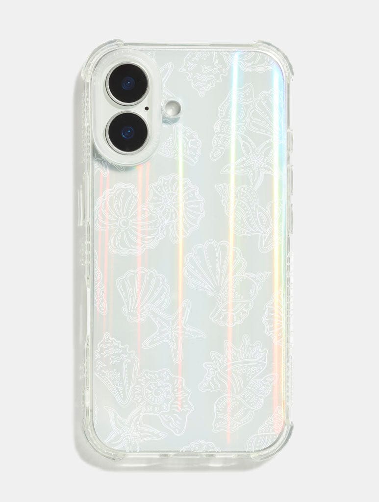 White Sea Shells Shock iPhone Case Phone Cases Skinnydip London