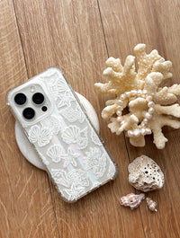 White Sea Shells Shock iPhone Case Phone Cases Skinnydip London