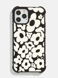 White Warped Flower Shock iPhone Case Phone Cases Skinnydip London