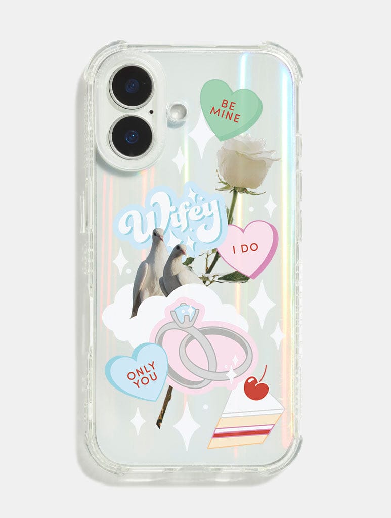 Wifey Sticker Shock iPhone Case Phone Cases Skinnydip London