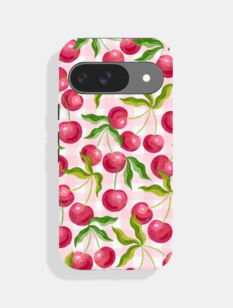 Wild Cherry Gingham Ultra Protective Google Pixel Case Phone Cases Skinnydip London