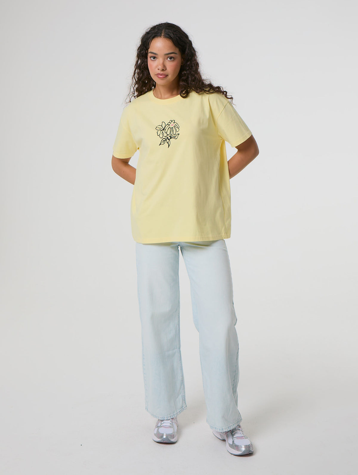 Wildflower Season Yellow T-Shirt Tops and T-Shirts Skinnydip London