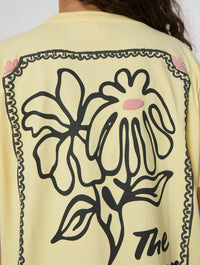 Wildflower Season Yellow T-Shirt Tops and T-Shirts Skinnydip London