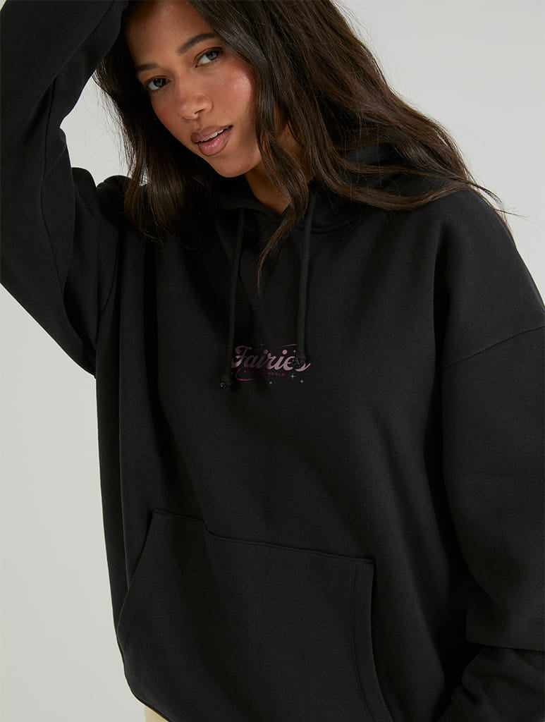 Winx Club x Skinnydip Fairies Rule The World Hoodie In Black Hoodies & Sweatshirts Skinnydip London