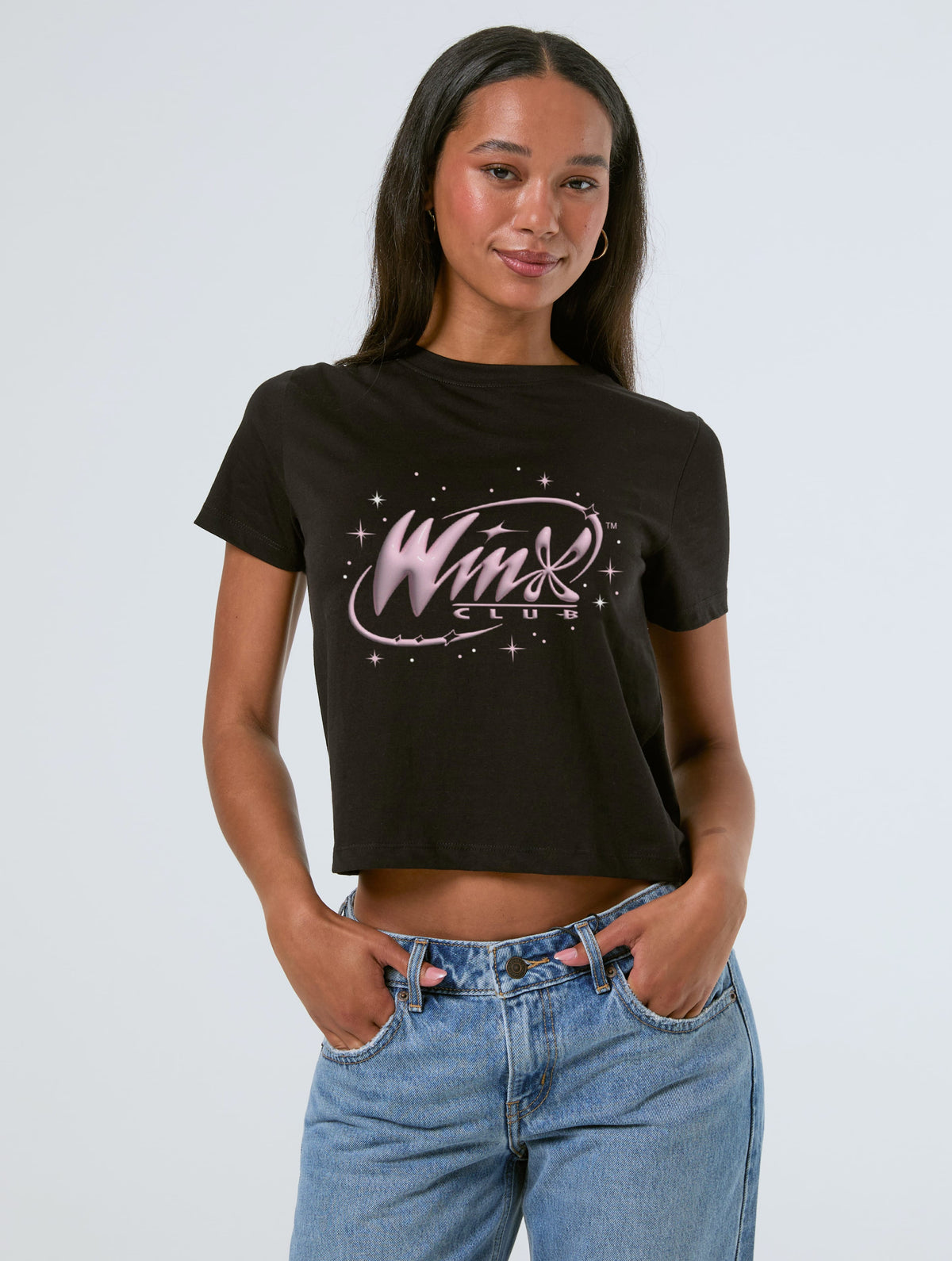 Winx Club x Skinnydip Sparkle Baby T-Shirt In Black Tops & T-Shirts Skinnydip London