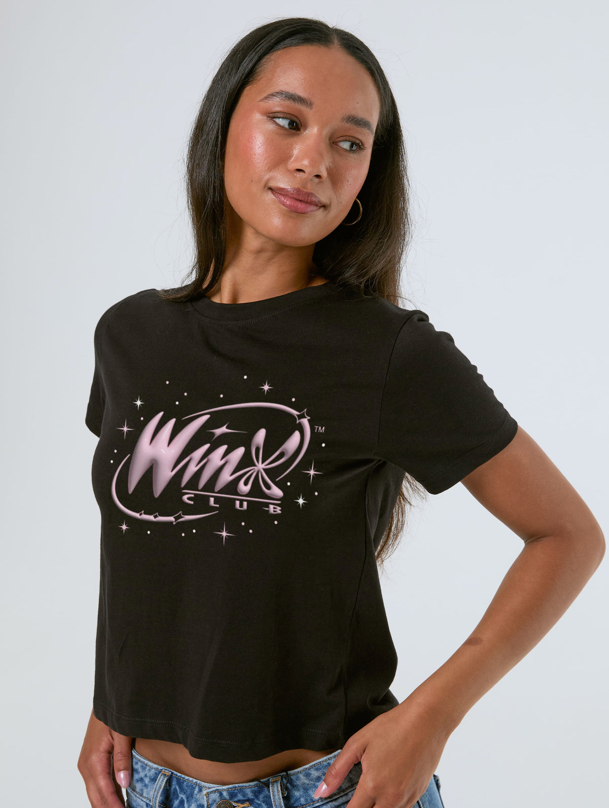 Winx Club x Skinnydip Sparkle Baby T-Shirt In Black Tops & T-Shirts Skinnydip London