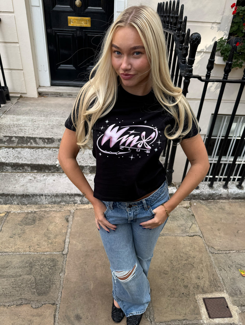 Winx Club x Skinnydip Sparkle Baby T-Shirt In Black Tops & T-Shirts Skinnydip London