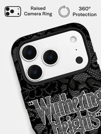 "Wuthering Heights" Black Lace Ultra Protective iPhone Case Phone Cases Skinnydip London