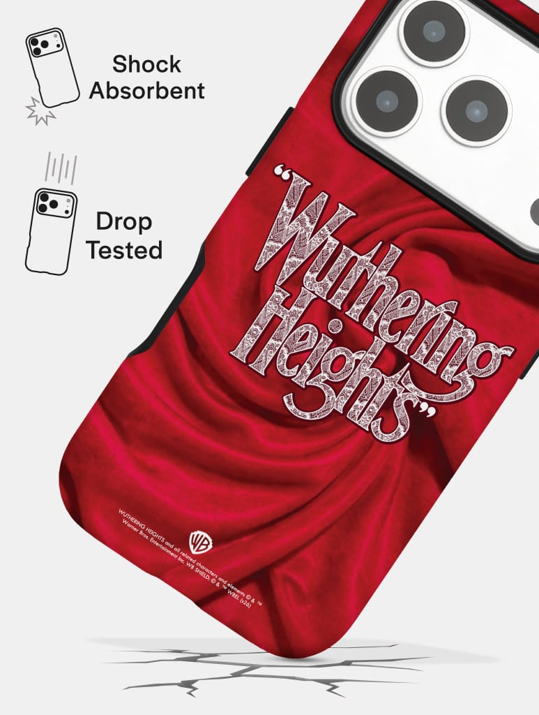 "Wuthering Heights" Red Silk Ultra Protective iPhone Case Phone Cases Skinnydip London