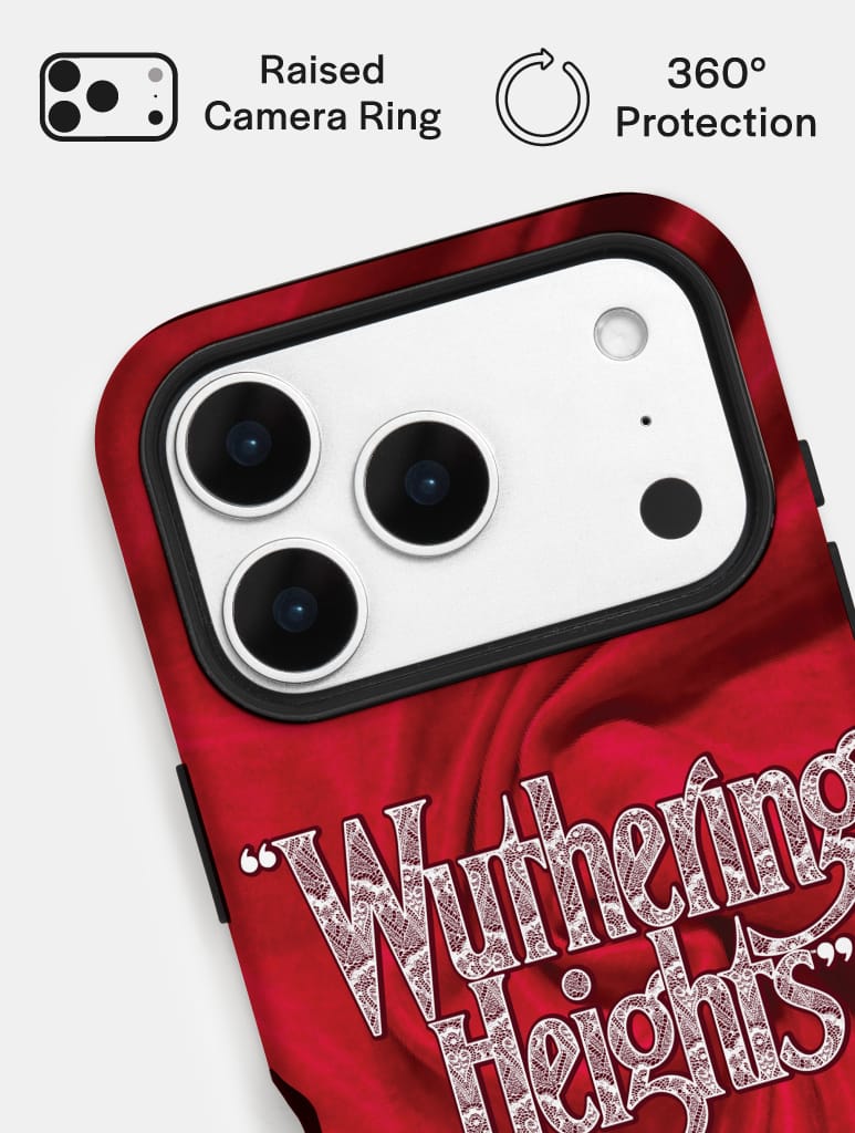 "Wuthering Heights" Red Silk Ultra Protective iPhone Case Phone Cases Skinnydip London
