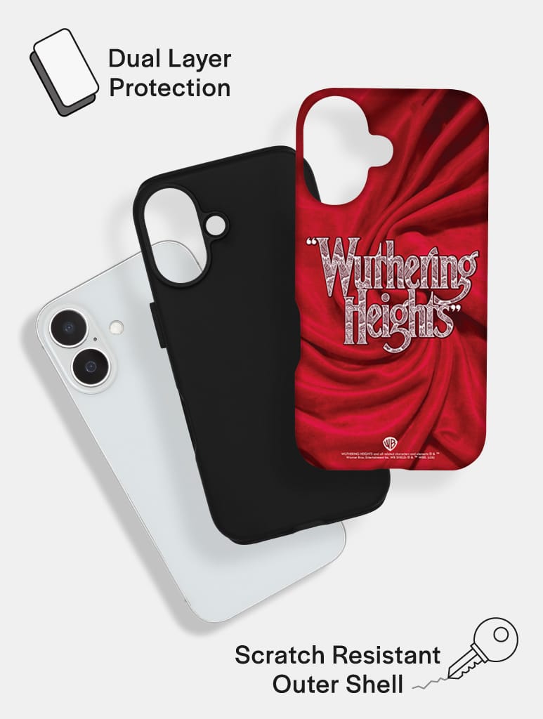 "Wuthering Heights" Red Silk Ultra Protective iPhone Case Phone Cases Skinnydip London