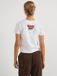 Wuthering Heights x Skinnydip Be With Me Always Baby T-Shirt In White Tops & T-Shirts Skinnydip London