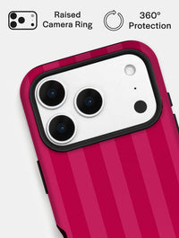 'X' Initial Patterned Burgundy Ultra Protective iPhone Case Phone Cases Skinnydip London