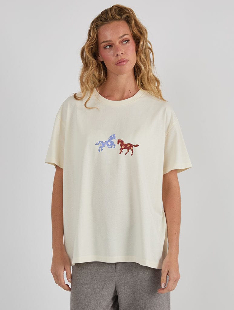 Year Of The Horse T-Shirt In White Tops & T-Shirts Skinnydip London