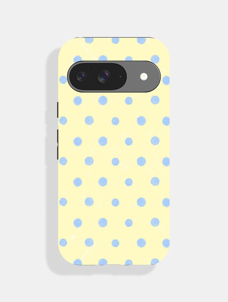 Yellow And Blue Painted Polka Dot Ultra Protective Google Pixel Case Phone Cases Skinnydip London