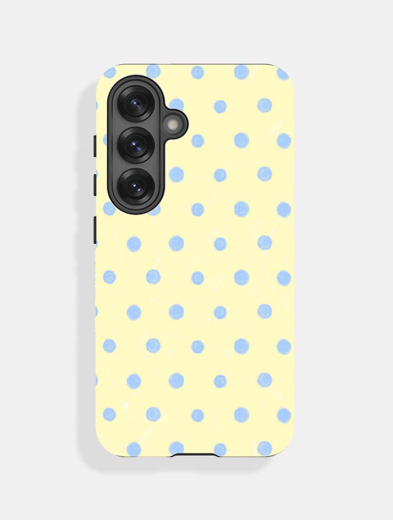Yellow And Blue Painted Polka Dot Ultra Protective Samsung Case Phone Cases Skinnydip London