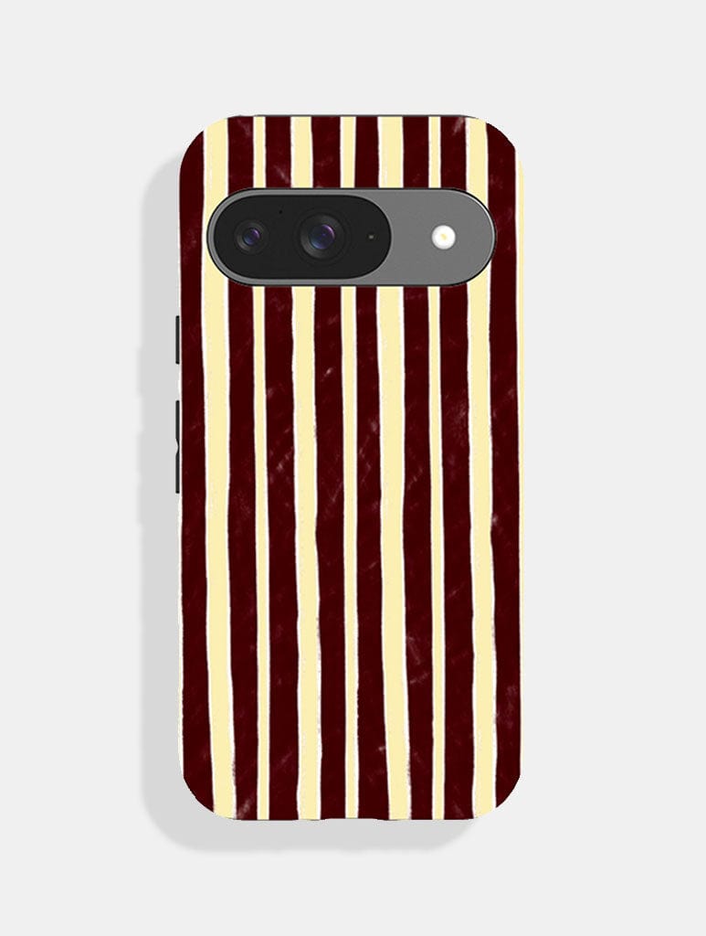 Yellow And Brown Sketchy Stripes Ultra Protective Google Pixel Case Phone Cases Skinnydip London