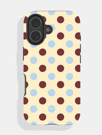 Yellow Brown Blue Large Polka Dot Ultra Protective iPhone Case Phone Cases Skinnydip London