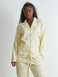Yellow Ditsy Fruit Pyjama Set Lingerie & Nightwear Skinnydip London