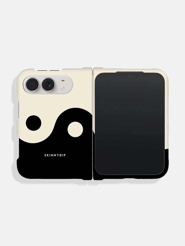 Yin And Yang Black Cream Impact Resistant iPhone Duo Case Phone Cases Skinnydip London