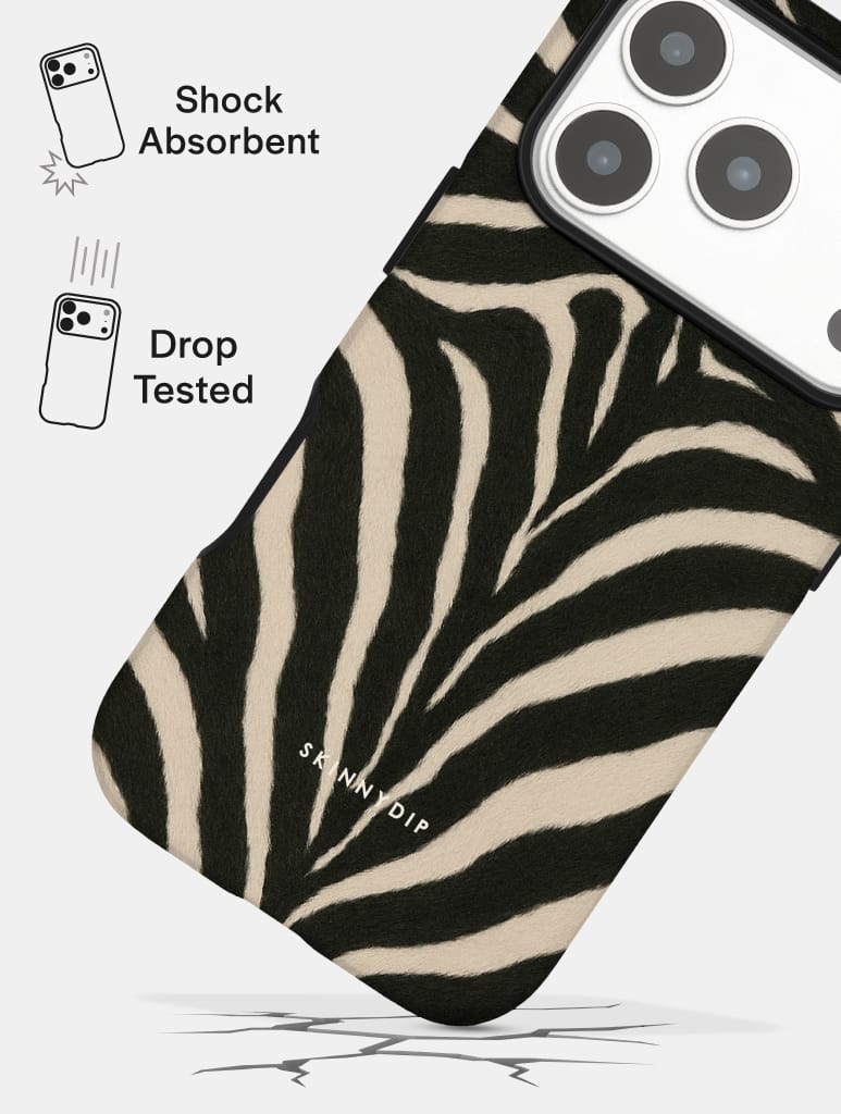 Zebra Print Ultra Protective iPhone Case Phone Cases Skinnydip London