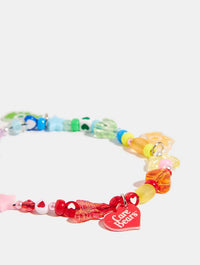 Care Bears x Skinnydip Rainbow Beaded Phone Strap Phone Grips Skinnydip London