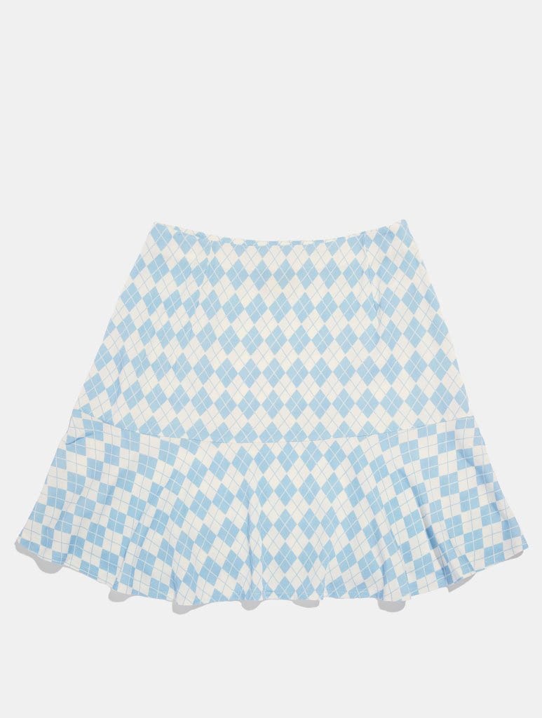 Argyle Flippy Mini Skirt Bottoms Skinnydip