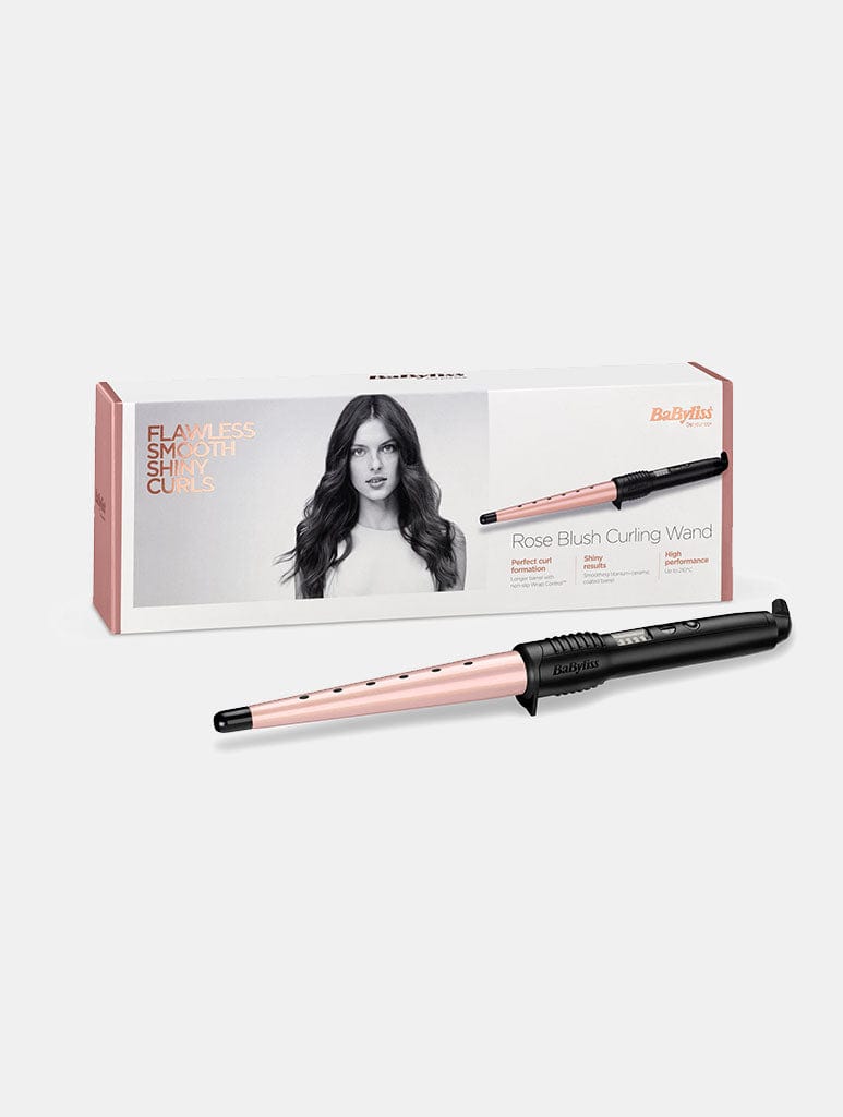 BaByliss Rose Blush Curling Wand Beauty Babyliss