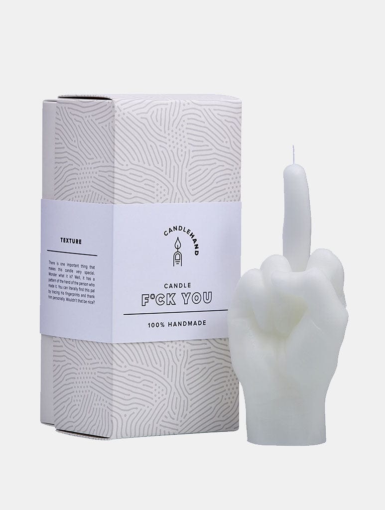 CandleHand Middle Finger - White Home Accessories CandleHand