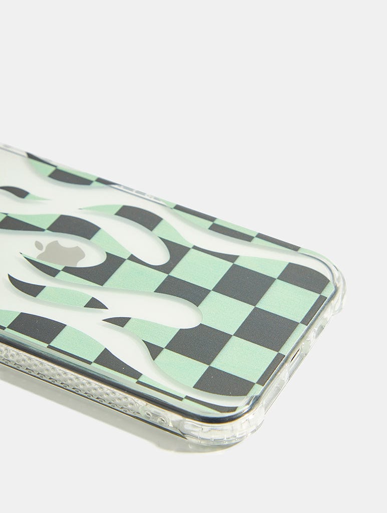 Checkered Flame Shock iPhone Case Phone Cases Skinnydip