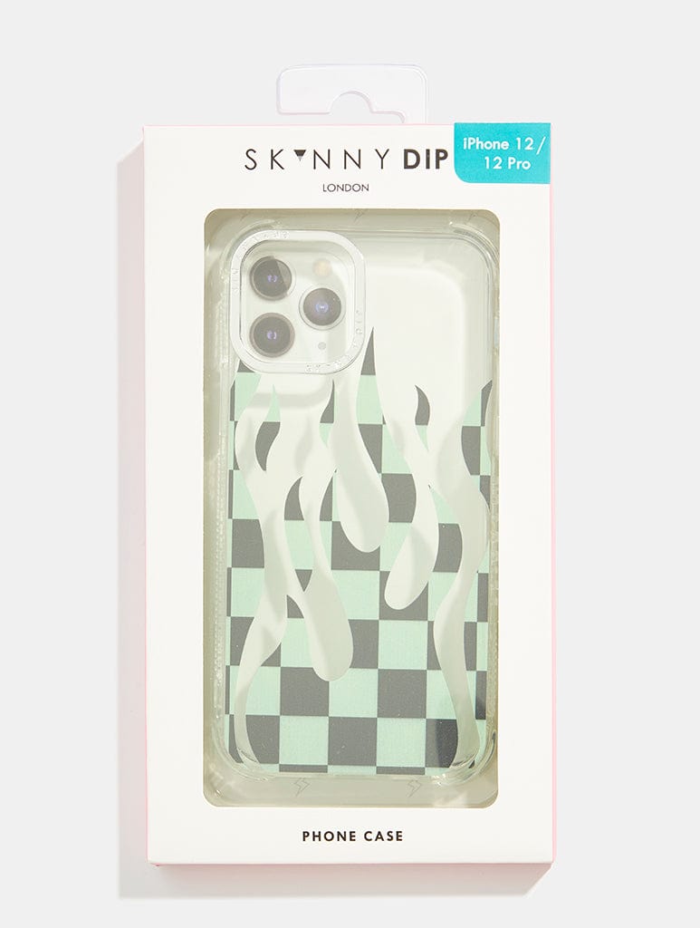 Checkered Flame Shock iPhone Case Phone Cases Skinnydip