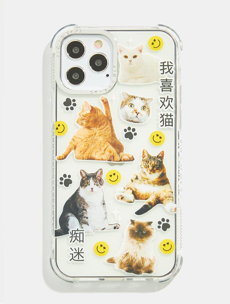 Chill Cat Sticker Shock iPhone Case Phone Cases Skinnydip