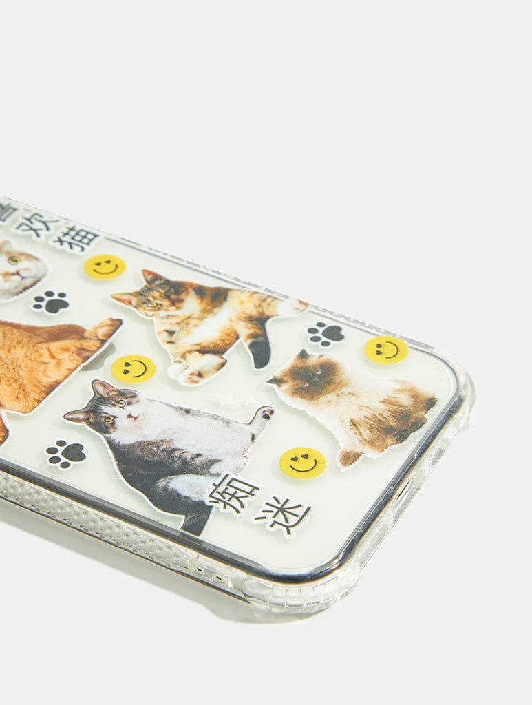 Chill Cat Sticker Shock iPhone Case Phone Cases Skinnydip