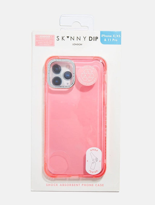Decimal tandpine Kanin Colourpop Pink Recycled Shock iPhone Case