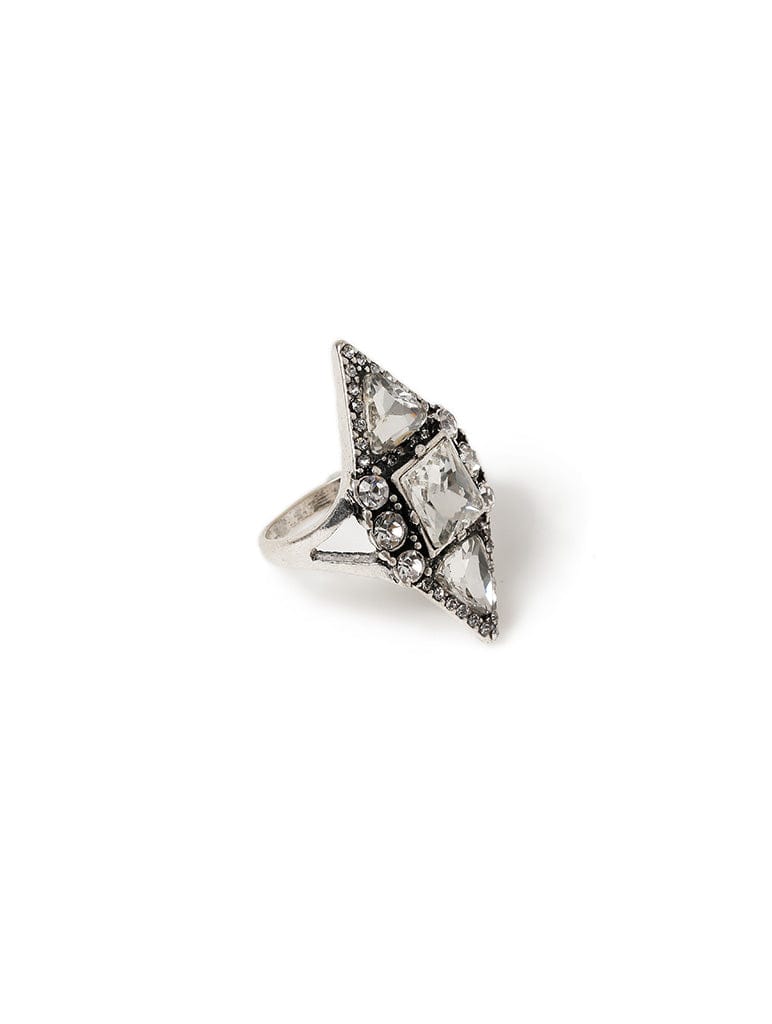 Crystal Triangle Ring Jewellery Liars & Lovers