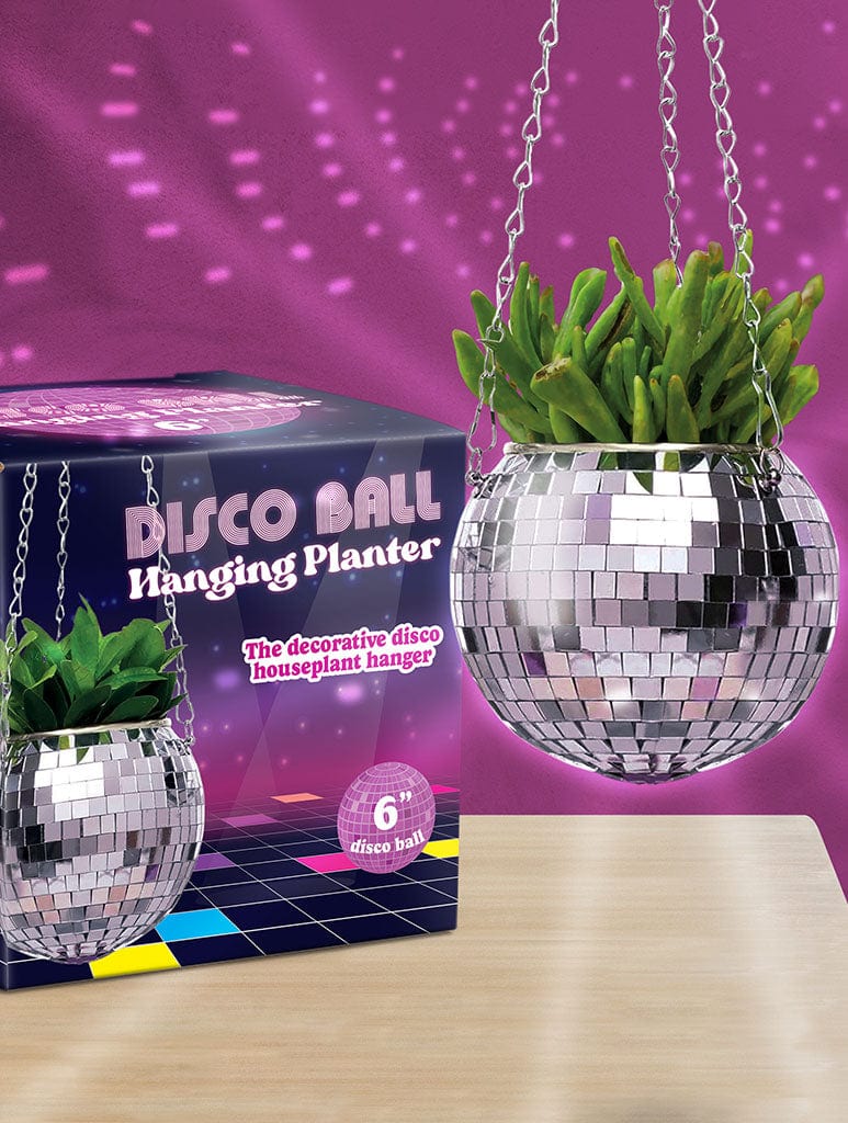 Disco Ball Hanging Planter (4in) Gifting Skinnydip London