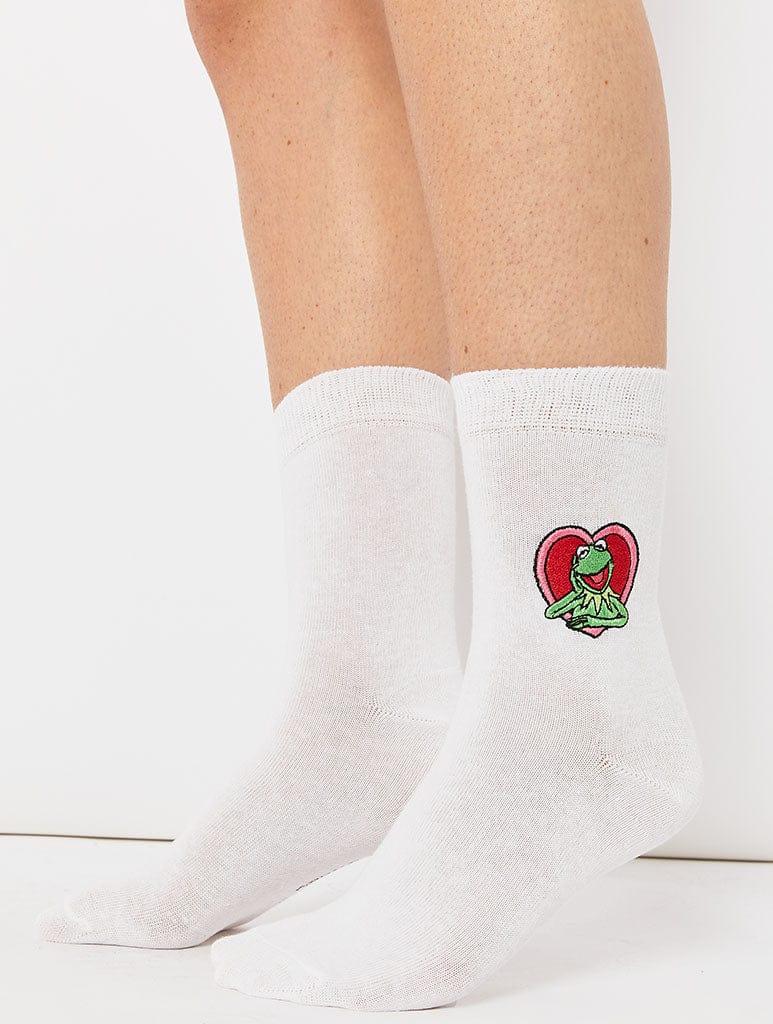Disney x Skinnydip Kermit Heart Socks Lingerie & Nightwear Skinnydip