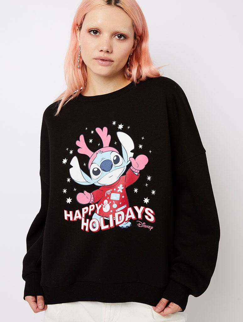 Disney x Skinnydip Stitch Christmas Sweater Hoodies & Sweatshirts Skinnydip London