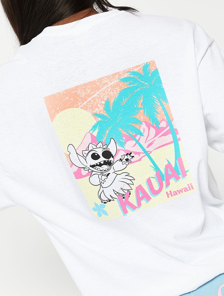 Disney x Skinnydip Stitch Maui Graphic Oversized T-Shirt Tops & T-Shirts Skinnydip