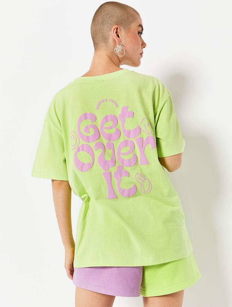 Get Over It Neon Oversized T-Shirt Tops & T-Shirts Skinnydip