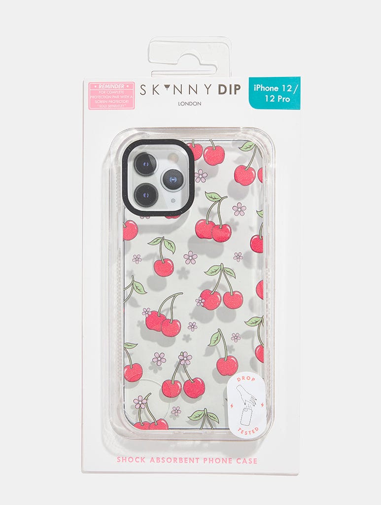 Glitter Floral Cherry Shock iPhone Case Phone Cases Skinnydip